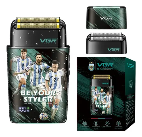 AFEITADORA VGR V-309 RECARGABLE AFA ARGENTINA BLACK